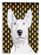 Load image into Gallery viewer, Bull Terrier Halloween Candy Corn Flag Canvas House Size