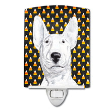 Load image into Gallery viewer, Bull Terrier Candy Corn Halloween Ceramic Night Light SC9534CNL