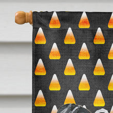 Load image into Gallery viewer, Chinese Crested Halloween Candy Corn Flag Canvas House Size