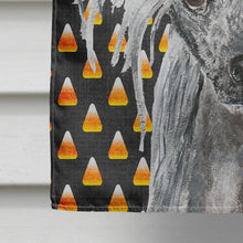 Load image into Gallery viewer, Chinese Crested Halloween Candy Corn Flag Canvas House Size