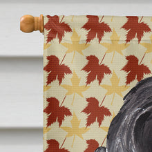 Load image into Gallery viewer, Cocker Spaniel Fall Leaves Flag Canvas House Size