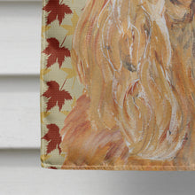 Load image into Gallery viewer, Cocker Spaniel Fall Leaves Flag Canvas House Size