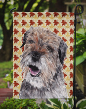 Load image into Gallery viewer, Border Terrier Fall Leaves Garden Flag – Decorative Outdoor Yard Flag