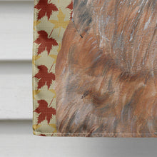 Load image into Gallery viewer, Brussels Griffon Fall Leaves Flag Canvas House Size