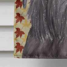 Load image into Gallery viewer, Brussels Griffon Fall Leaves Flag Canvas House Size