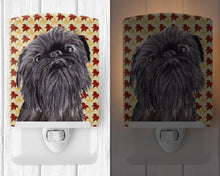 Load image into Gallery viewer, Brussels Griffon Fall Leaves Ceramic Night Light SC9545CNL