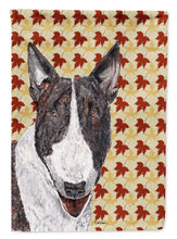 Load image into Gallery viewer, Bull Terrier Fall Leaves Garden Flag – Decorative Outdoor Yard Flag