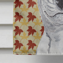 Load image into Gallery viewer, Bull Terrier Fall Leaves Flag Canvas House Size