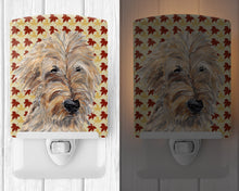 Load image into Gallery viewer, Golden Doodle Fall Leaves Ceramic Night Light SC9549CNL