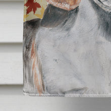 Load image into Gallery viewer, English Foxhound Fall Leaves Flag Canvas House Size