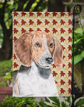 Load image into Gallery viewer, English Foxhound Fall Leaves Garden Flag – Decorative Outdoor Yard Flag