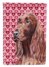 Load image into Gallery viewer, Irish Setter Valentine's Love Garden Flag – Decorative Outdoor Yard Flag