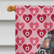 Load image into Gallery viewer, Coonhound Valentine's Love Flag Canvas House Size