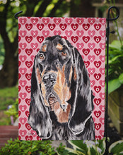 Load image into Gallery viewer, Coonhound Valentine's Love Garden Flag – Decorative Outdoor Yard Flag