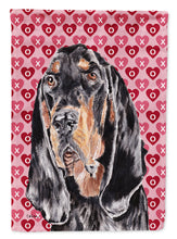 Load image into Gallery viewer, Coonhound Valentine's Love Garden Flag – Decorative Outdoor Yard Flag
