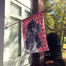 Load image into Gallery viewer, Cocker Spaniel Valentine's Love Flag Canvas House Size