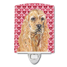 Load image into Gallery viewer, Buff Cocker Spaniel Hearts and Love Ceramic Night Light SC9556CNL