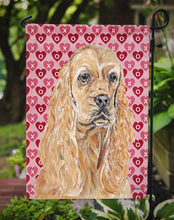 Load image into Gallery viewer, Cocker Spaniel Valentine's Love Garden Flag – Decorative Outdoor Yard Flag