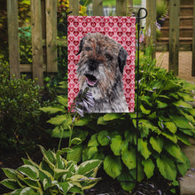 Load image into Gallery viewer, Border Terrier Valentine's Love Garden Flag – Decorative Outdoor Yard Flag