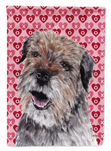 Load image into Gallery viewer, Border Terrier Valentine's Love Garden Flag – Decorative Outdoor Yard Flag