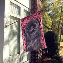 Load image into Gallery viewer, Brussels Griffon Valentine's Love Flag Canvas House Size