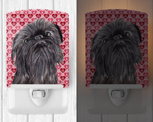 Load image into Gallery viewer, Brussels Griffon Hearts and Love Ceramic Night Light SC9559CNL