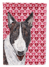 Load image into Gallery viewer, Bull Terrier Valentine's Love Flag Canvas House Size