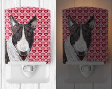 Load image into Gallery viewer, Bull Terrier Hearts and Love Ceramic Night Light SC9561CNL