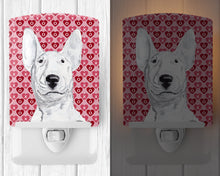 Load image into Gallery viewer, Bull Terrier Hearts and Love Ceramic Night Light SC9562CNL