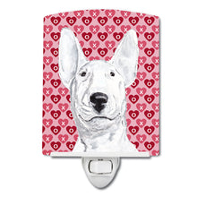 Load image into Gallery viewer, Bull Terrier Hearts and Love Ceramic Night Light SC9562CNL