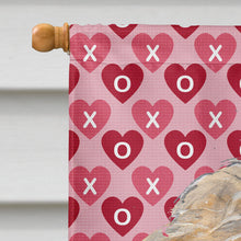 Load image into Gallery viewer, Goldendoodle Valentine's Love Flag Canvas House Size