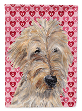 Load image into Gallery viewer, Goldendoodle Valentine's Love Flag Canvas House Size