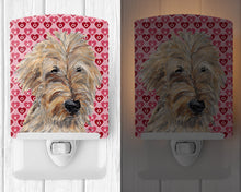 Load image into Gallery viewer, Golden Doodle Hearts and Love Ceramic Night Light SC9563CNL