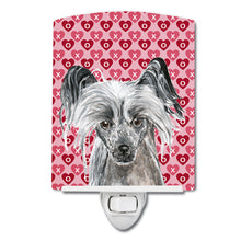 Load image into Gallery viewer, Chinese Crested Hearts and Love Ceramic Night Light SC9564CNL