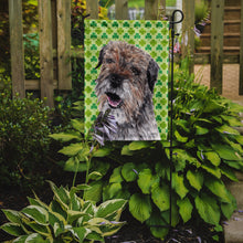 Load image into Gallery viewer, Border Terrier St Patrick's Irish Garden Flag – Decorative Outdoor Yard Flag