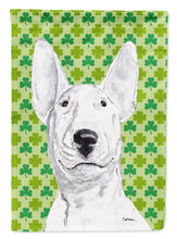 Load image into Gallery viewer, Bull Terrier St Patrick's Irish Garden Flag – Decorative Outdoor Yard Flag