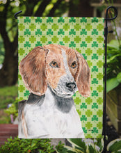 Load image into Gallery viewer, English Foxhound St Patrick's Irish Garden Flag – Decorative Outdoor Yard Flag