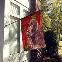 Load image into Gallery viewer, Irish Setter Red Snowflake Christmas Flag Canvas House Size