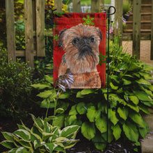 Load image into Gallery viewer, Brussels Griffon Red Snowflake Christmas Garden Flag – Decorative Outdoor Yard Flag