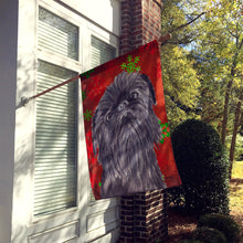 Load image into Gallery viewer, Brussels Griffon Red Snowflake Christmas Flag Canvas House Size