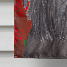 Load image into Gallery viewer, Brussels Griffon Red Snowflake Christmas Flag Canvas House Size