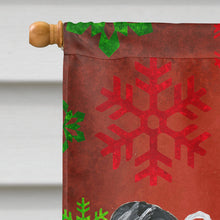 Load image into Gallery viewer, Chinese Crested Red Snowflake Christmas Flag Canvas House Size