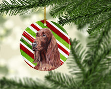 Load image into Gallery viewer, Irish Setter Candy Cane Christmas Ceramic Ornament SC9608CO1