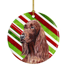 Load image into Gallery viewer, Irish Setter Candy Cane Christmas Ceramic Ornament SC9608CO1