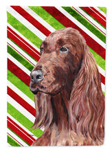 Load image into Gallery viewer, Irish Setter Candy Cane Christmas Garden Flag – Decorative Outdoor Yard Flag