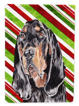 Load image into Gallery viewer, Coonhound Candy Cane Christmas Garden Flag – Decorative Outdoor Yard Flag