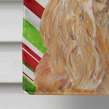 Load image into Gallery viewer, Cocker Spaniel Candy Cane Christmas Flag Canvas House Size