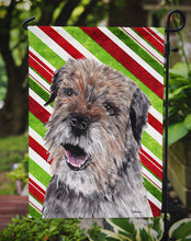 Load image into Gallery viewer, Border Terrier Candy Cane Christmas Garden Flag – Decorative Outdoor Yard Flag
