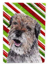 Load image into Gallery viewer, Border Terrier Candy Cane Christmas Garden Flag – Decorative Outdoor Yard Flag