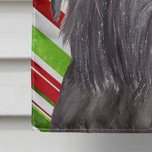 Load image into Gallery viewer, Brussels Griffon Candy Cane Christmas Flag Canvas House Size